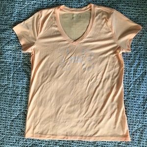 Pastel Orange Vneck T-shirt